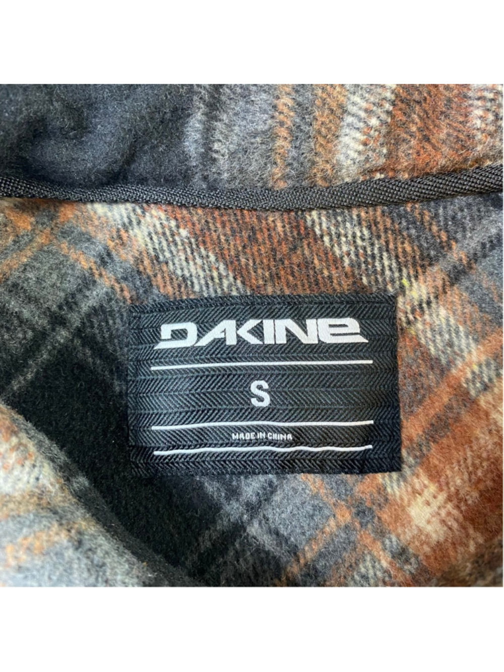 DAKINE Shirt Jacket Mens Small Plaid Flannel Utility Gorpcore Skater Grunge Mint - Picture 3 of 11